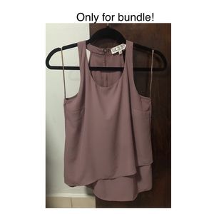 🔓🟢 4 FOR $20 Casual Sleeveless Top (Mauve)
